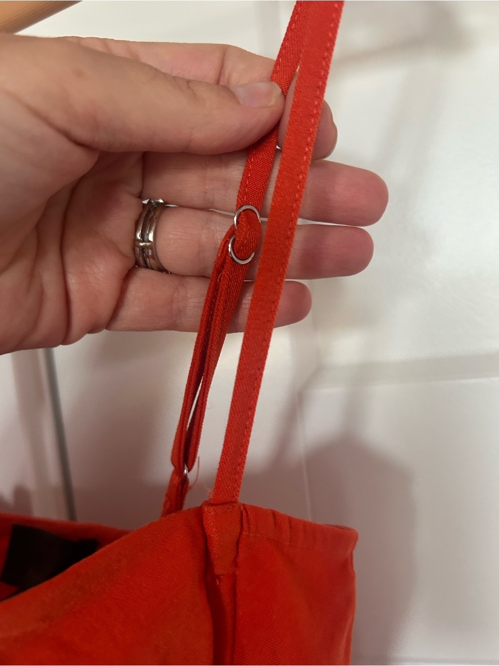 Michael Costello x REVOLVE Noelle Mini Dress in red orange - Picture 4 of 8
